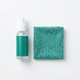 Cleaning supplies on white background — needs-based cleaning driven by people counting